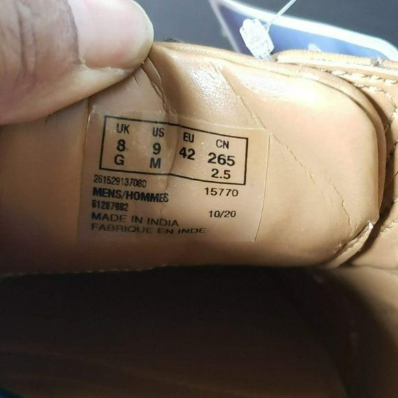 Clarks Mens Dark Tan Leather Whiddon Lace Up Cap Toe Oxford Dress Shoes Size 9 main image 8